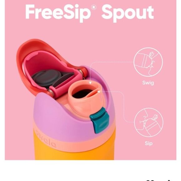 Owala Tropical Orange FreeSip Insulated Stainless Steel Water Bottle - 24oz - Picture 4 of 7